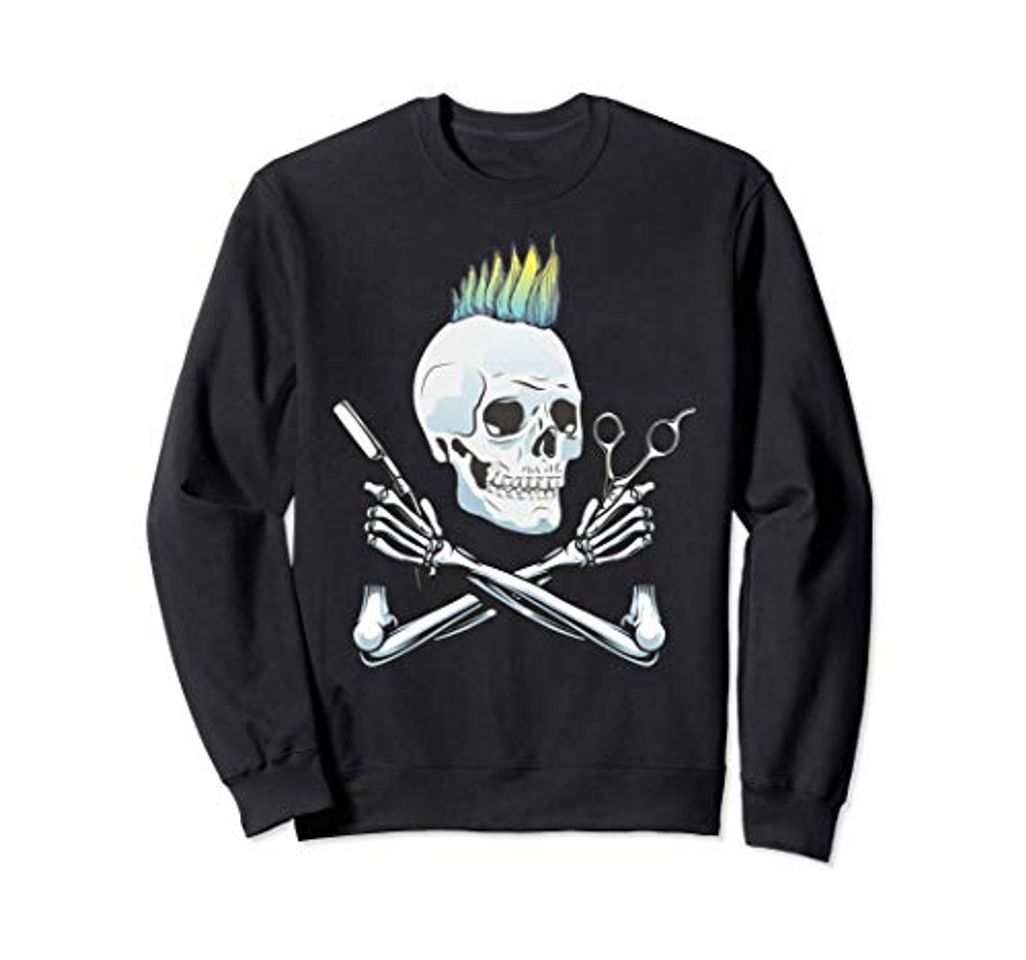 Product Color Punk Hairdresser Sugar Skull Hairstylist Fun Iroquois Sudadera