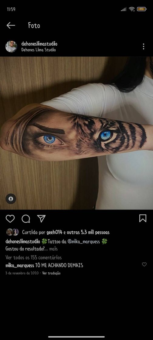 Moda Tatuagem sombreada😍