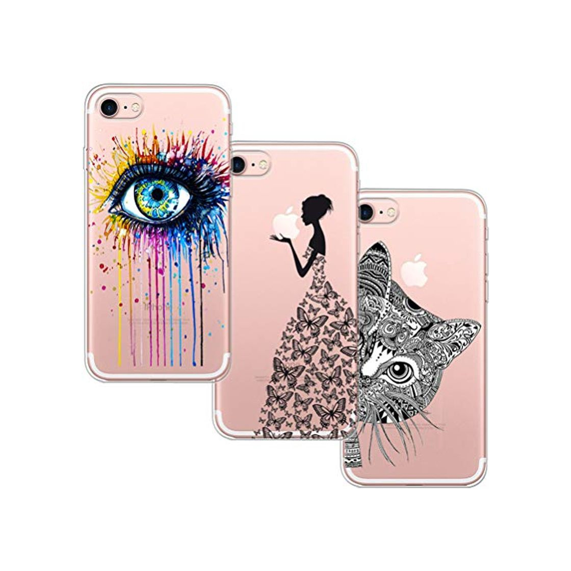 Producto [3 Pack] Funda Para iPhone 7, Funda iPhone 8, Funda de Silicona