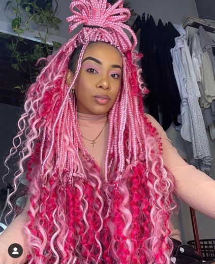 BOX BRAIDS PINK 💕💖