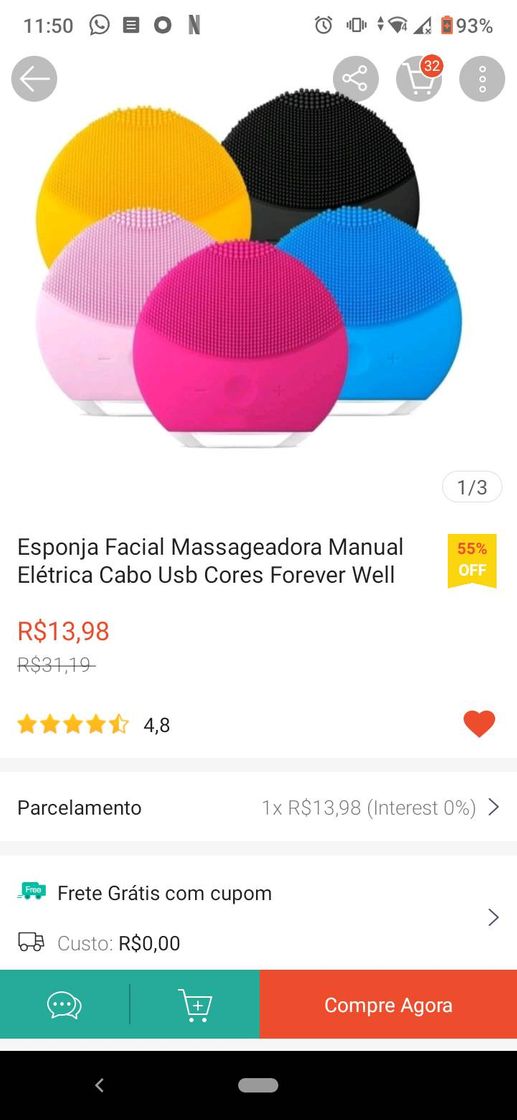 Fashion Esponja facial