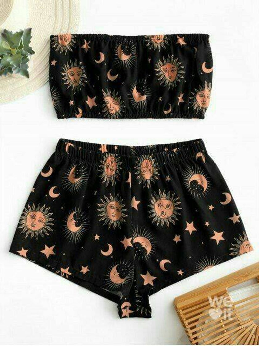 Moda Sol e lua look aesthetic