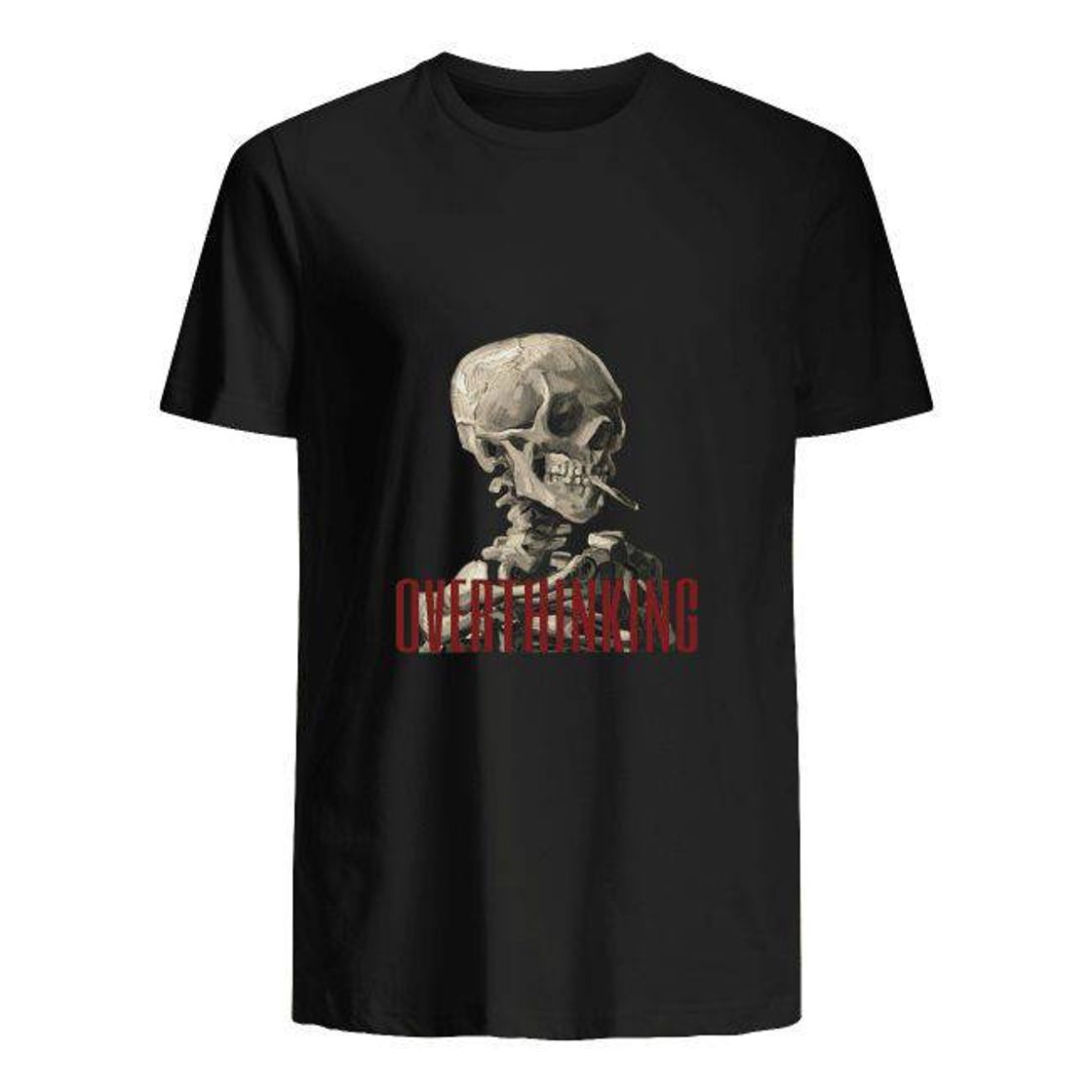 Moda T-shirt Skull Van Gogh