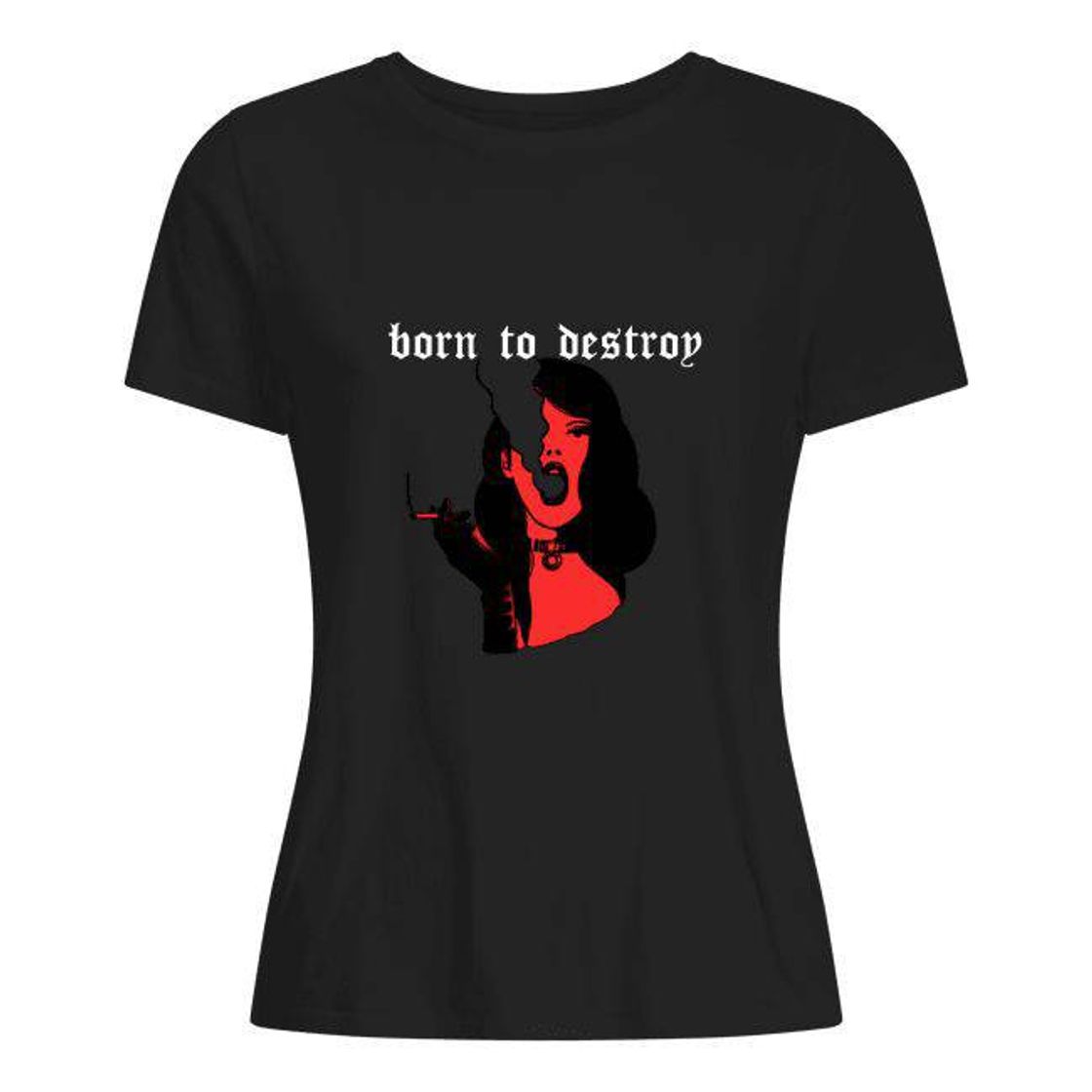 Moda T-shirt born to destroy