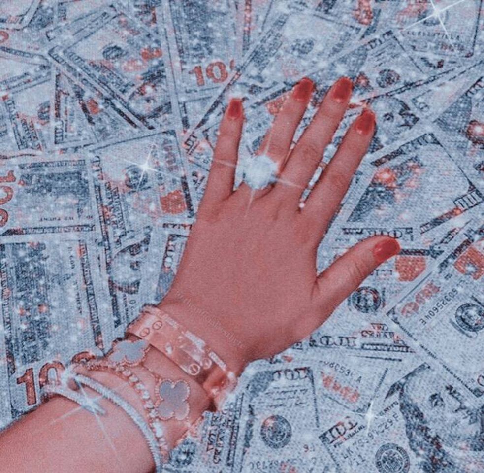 Moda Aesthetic money sparkle