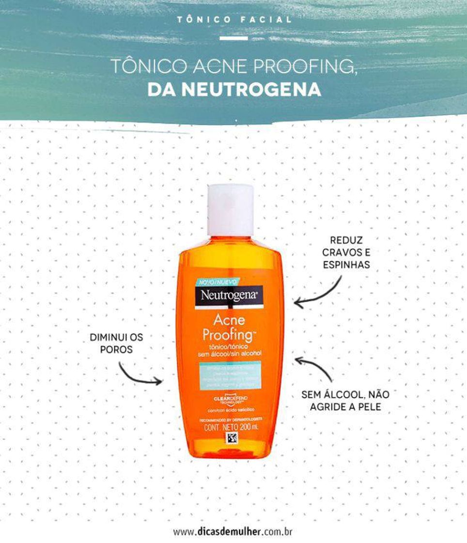 Moda Tônico acne proofing neutrogena 