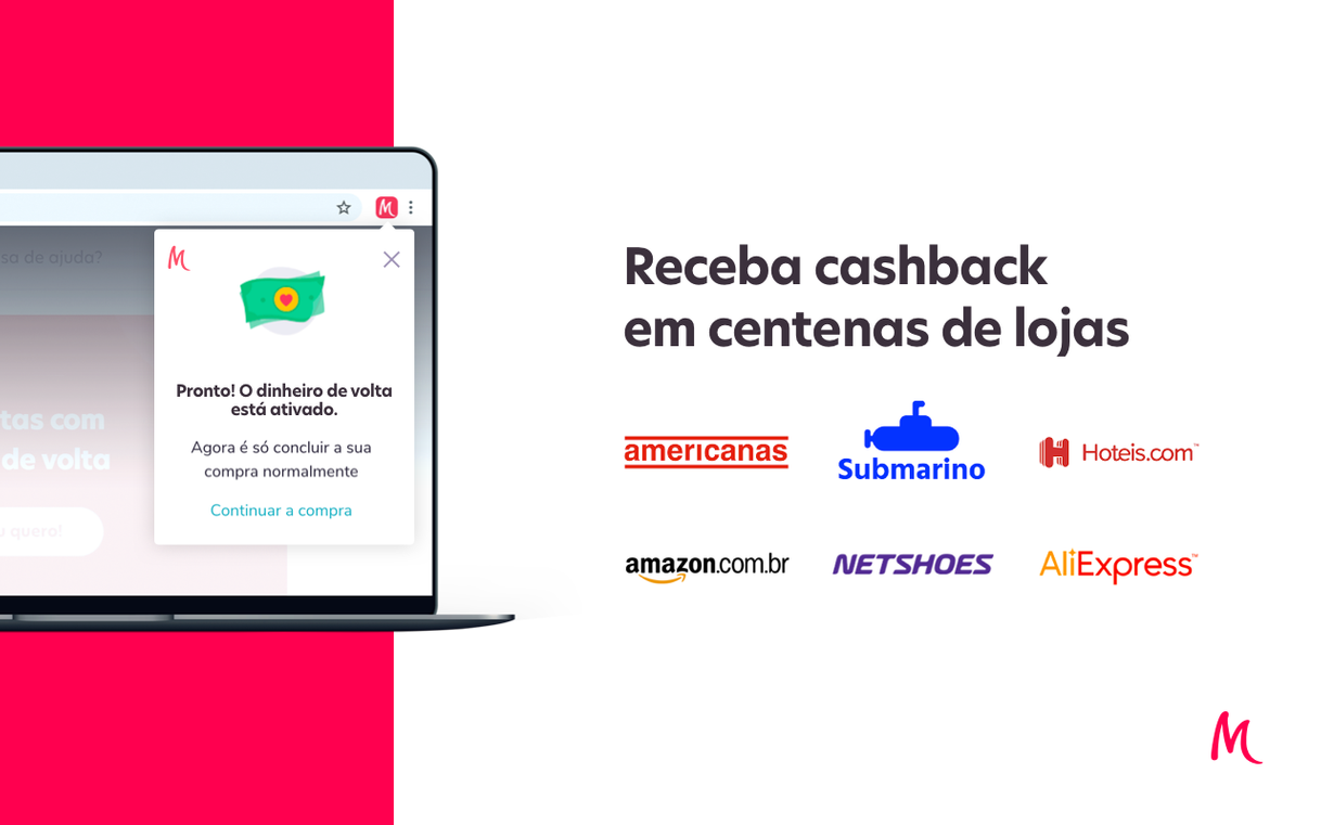 Cashback em suas compras online