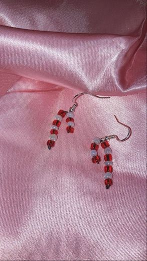 Candy cane earrings ✨made by me ✨