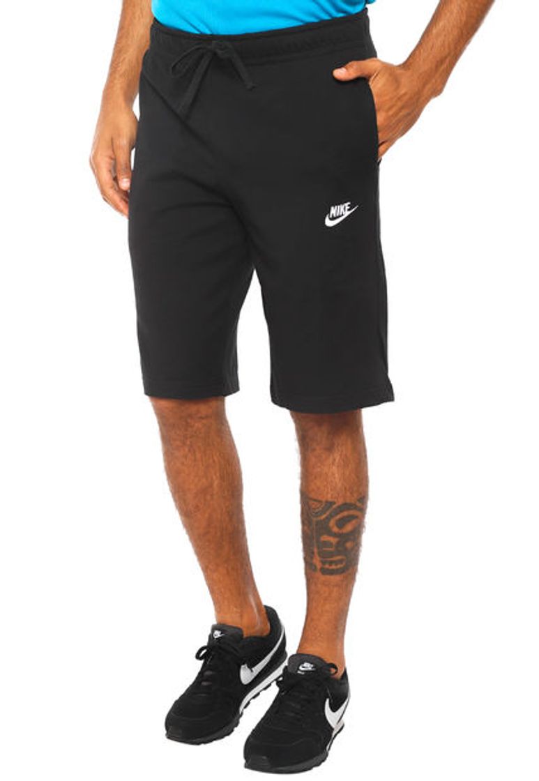 Social Nike Club Short JSY Pantalones Cortos, Hombre, Negro