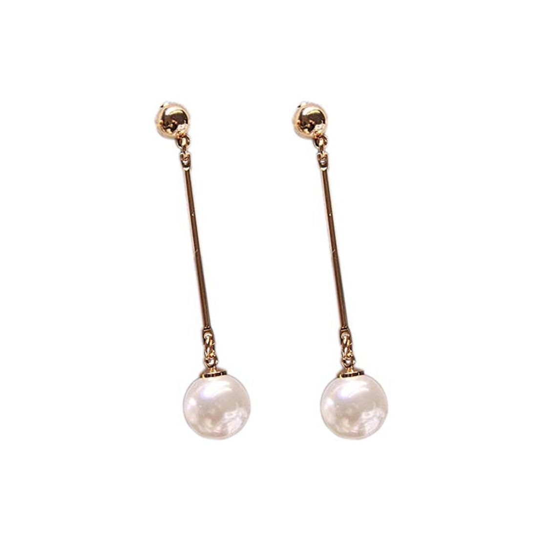 Moda Romote Pendientes de Gota de la Borla de la Barra simulada de Perlas Largo para Las Mujeres OL Estilo Dulce cuelgan Brincos PartyGift