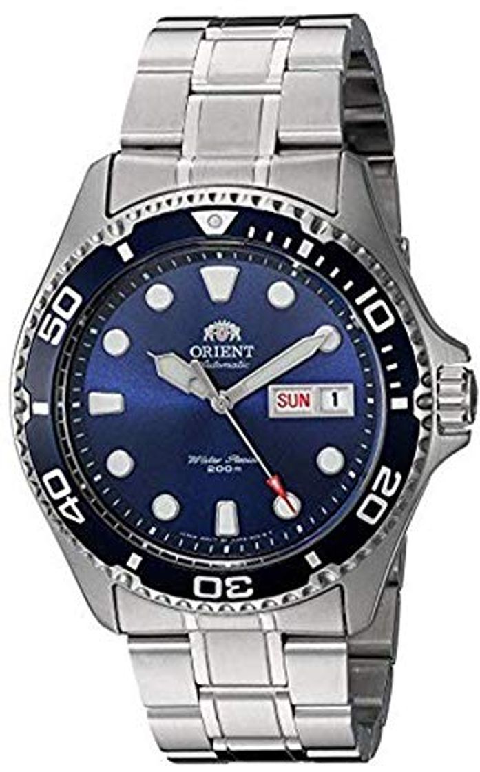 Social Orient Reloj Analógico para Unisex Adultos de Automático con Correa en Acero Inoxidable FAA02005D9