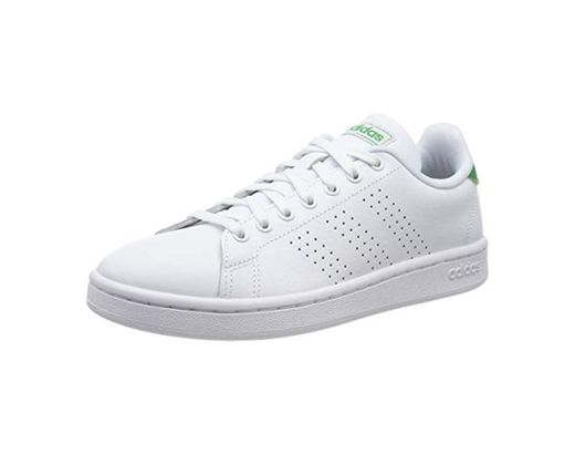 adidas Advantage, Sneaker Mens, Blanco FTWR White FTWR White Green FTWR White