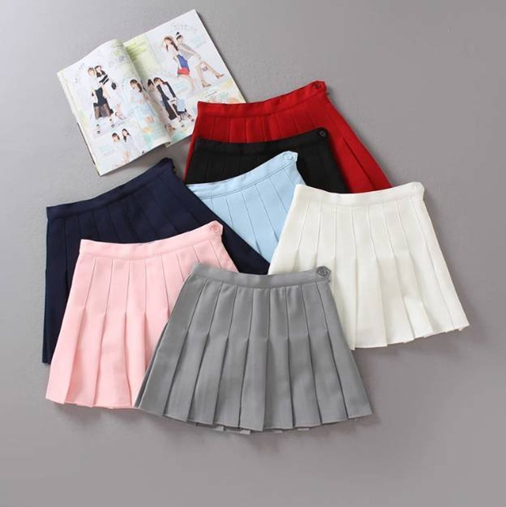 Fashion High waist tennis pleated skirt 