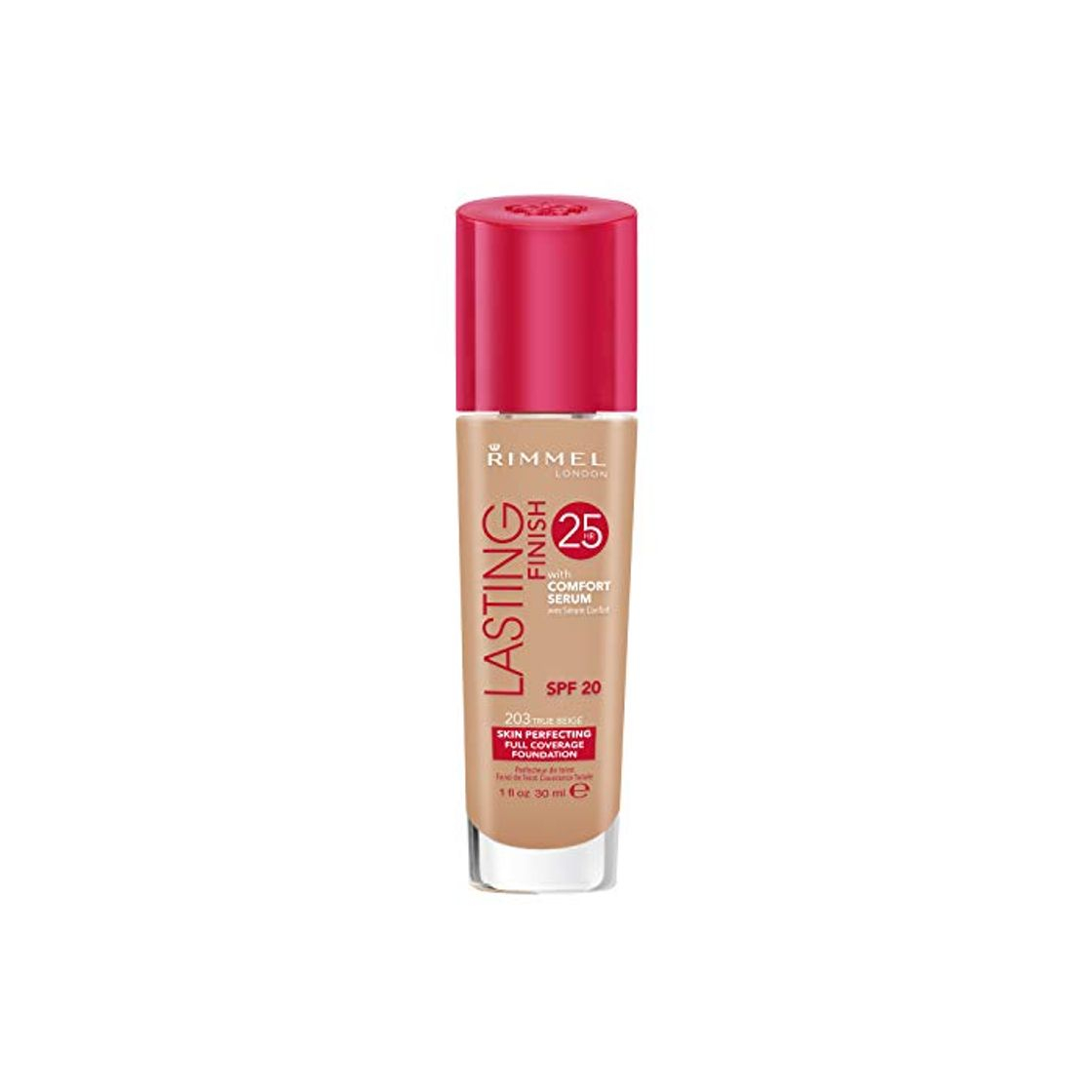 Beauty Rimmel London Lasting Finish Foundation 25H Base de Maquillaje Tono 203 True