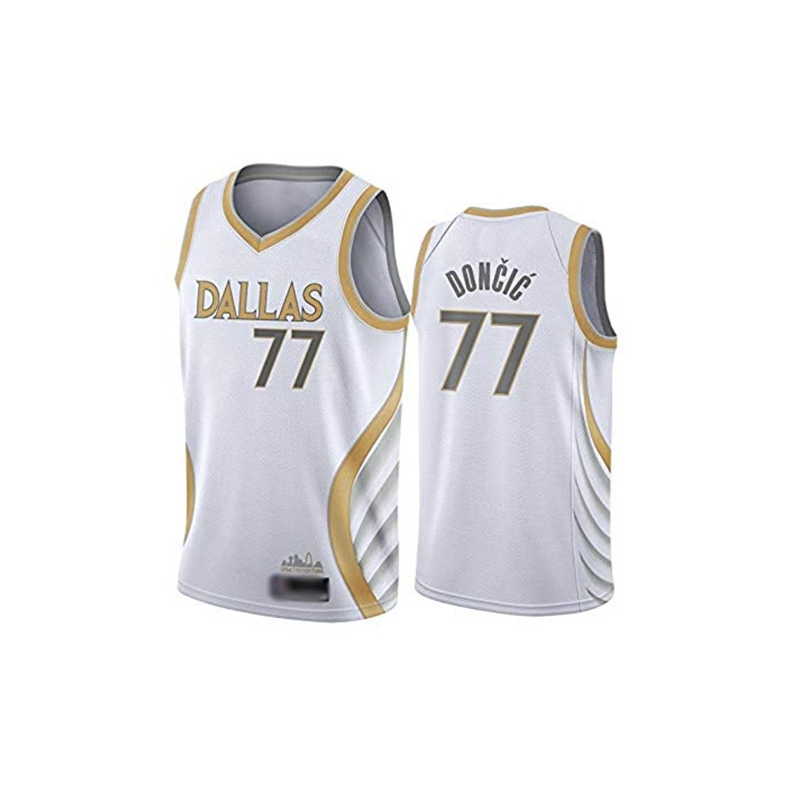 Producto WOLFIRE WF Camiseta de Baloncesto para Hombre, NBA, Dallas Mavericks #77 Luka