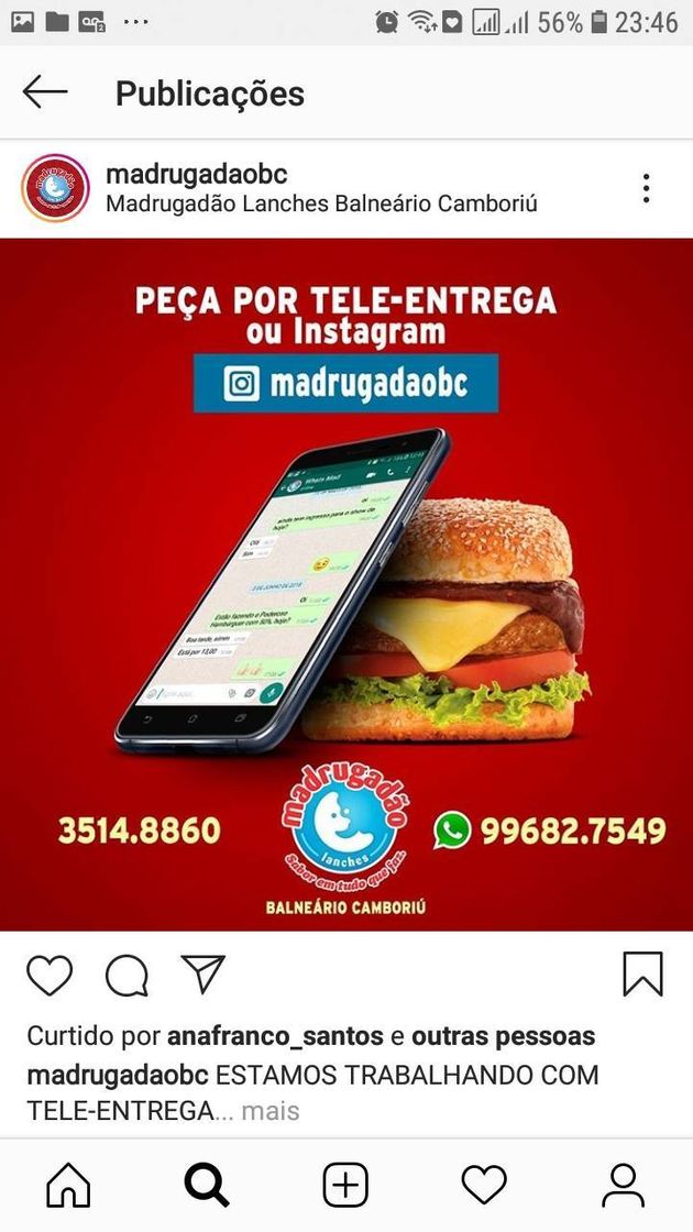 Restaurantes Madrugadão Lanches