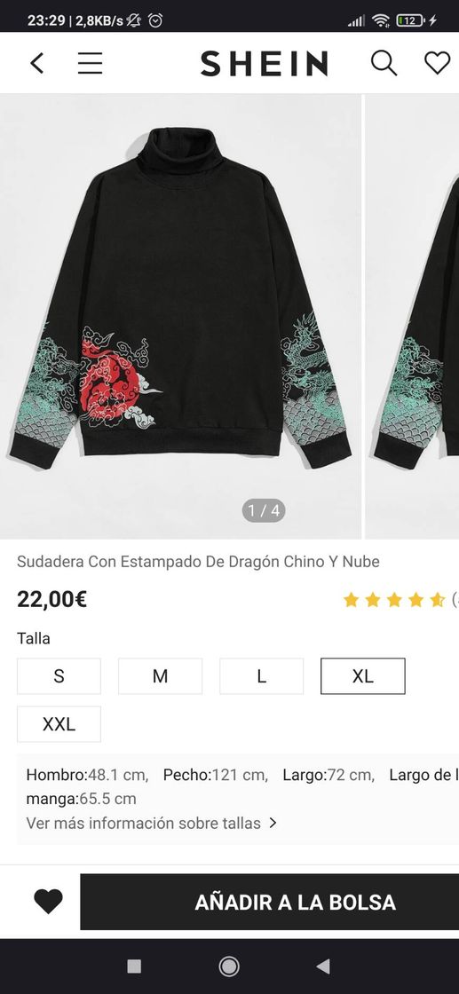 Moda Sudadera estampado chino cuello alto invierno otoño😉