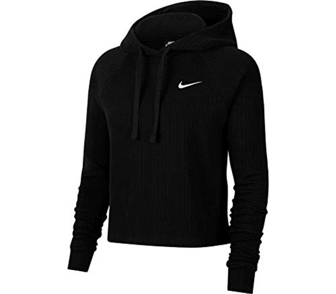 Fashion NIKE CJ2663-010 Sudadera con Capucha MTRL para Mujer, Negro