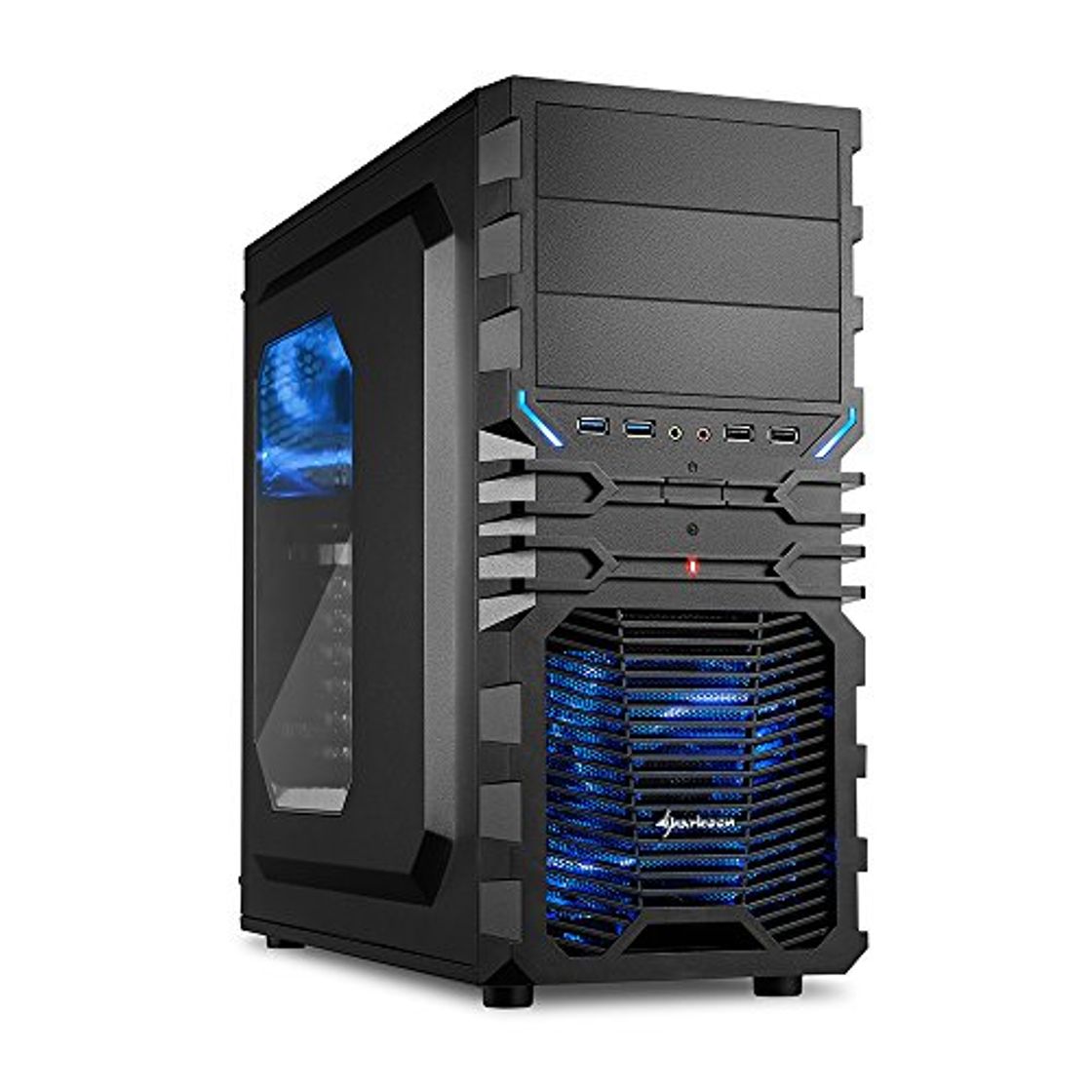 Social Sharkoon VG4-W - Caja de ordenador gaming