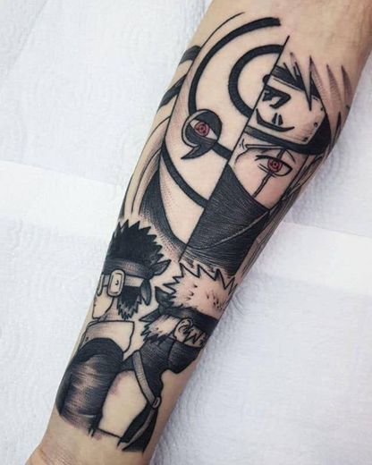 Tattoo Obito e Kakashi
