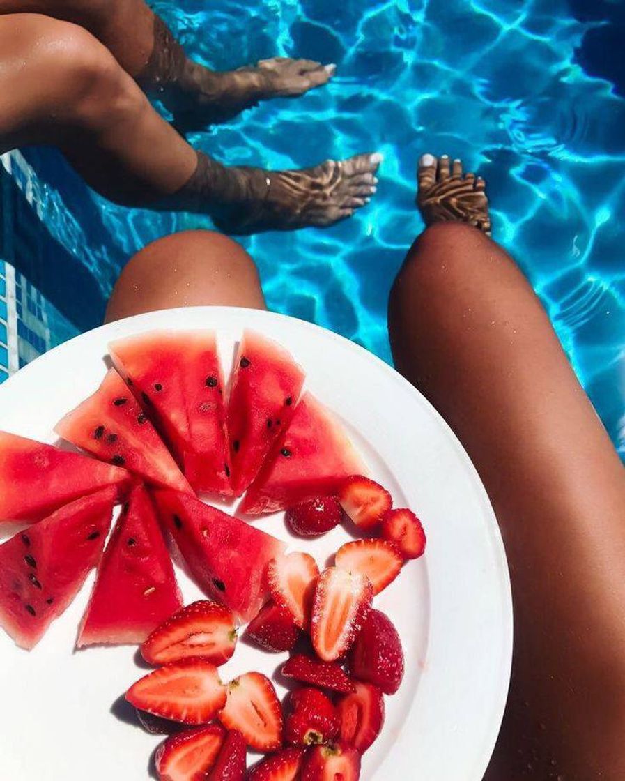 Fashion Piscina e frutas vermelhas