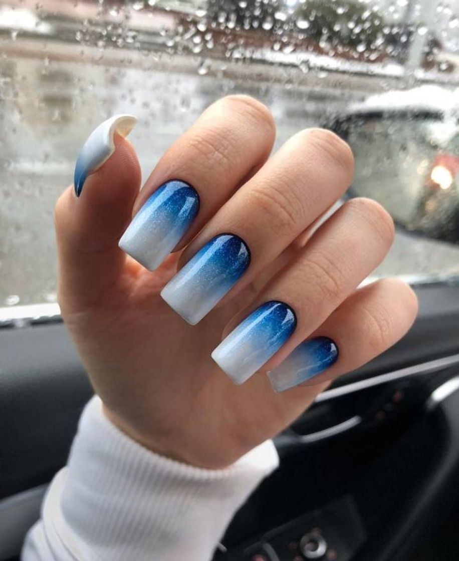 Social Blue Nails