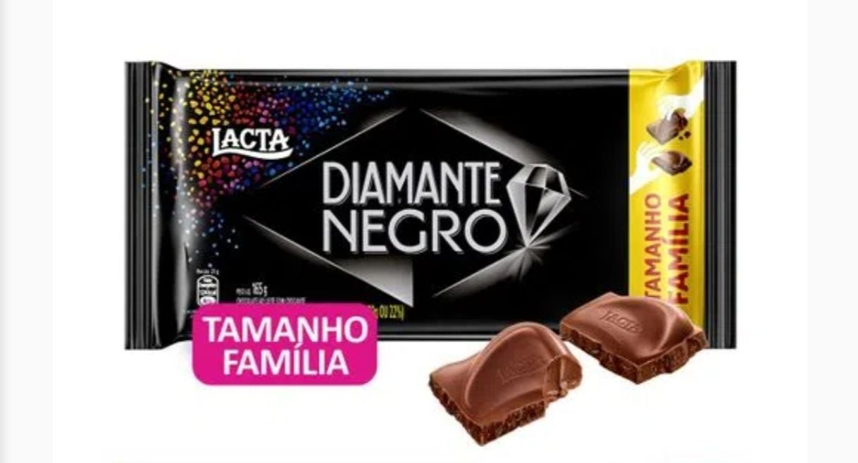 Fashion Chocolate ao Leite Lacta Diamante Negro Pacote 165g Tamanho ...