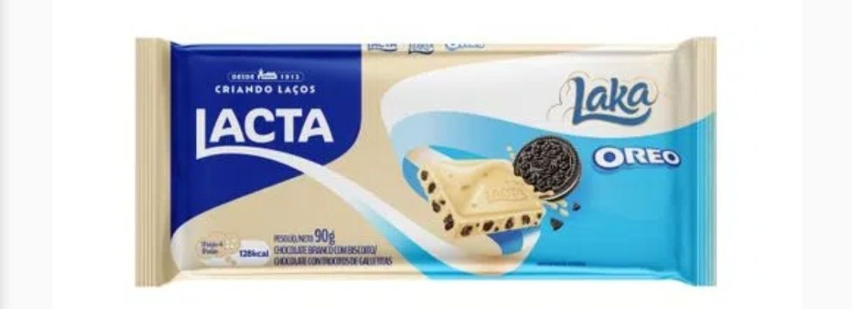 Moda Chocolate Branco Biscoito Oreo Lacta Laka Pacote 90g - Lacta ...