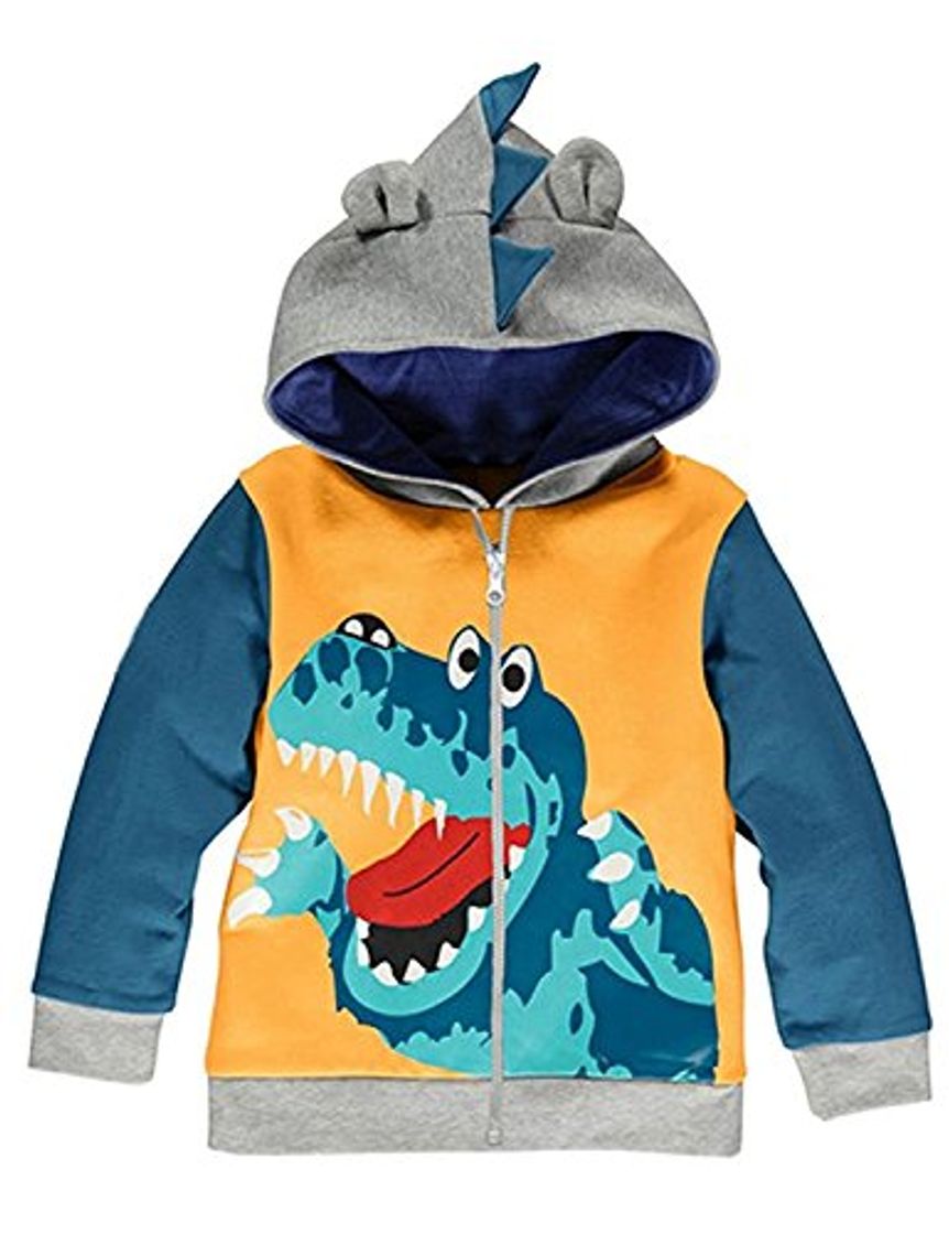 Fashion Garsumiss Sudadera con Capucha para Niños Lindo Dibujo Animal Dinosaurios Encapuchado Abrigos