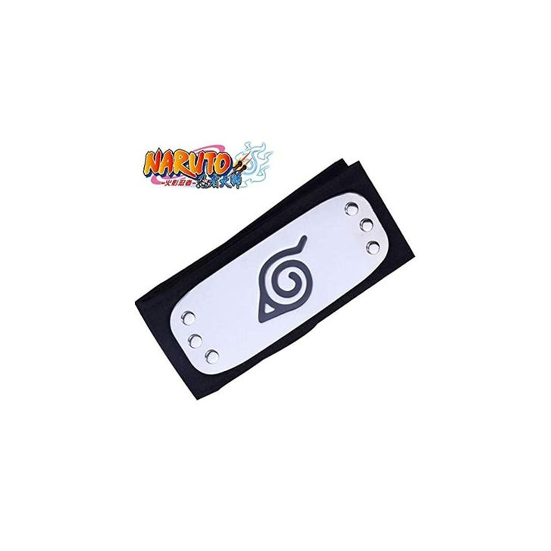 Producto Naruto Cosplay Accesorio Leaf Village Black Leaf Village Headband Konohagakure Shinobi Stirnband Anime Manga Cosplay Estilo 1