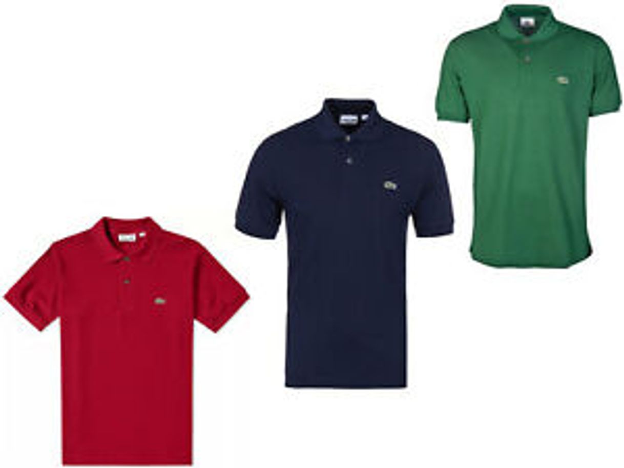 Social Lacoste L1212 Camiseta Polo, Azul
