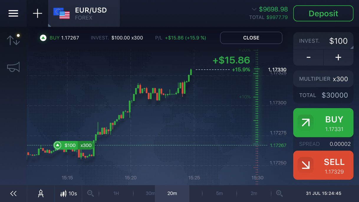 App IQ Forex - FX Options Trading