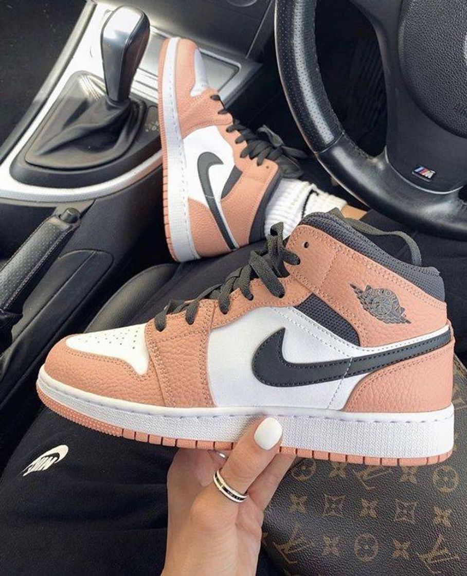 Moda Air jordan 1 mid pink Quartz