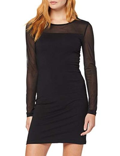 Vero Moda Vmmayam Mesh LS Cut Short Dress Ga Noos Vestido de