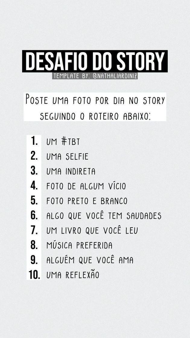 Social Desafio dos stories