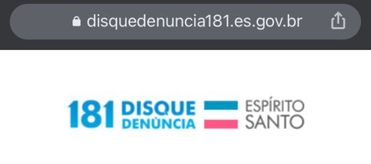 Disque Denúncia 181 Espírito Santo