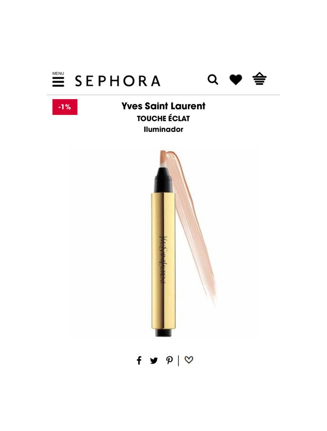 Producto YSL Le touché eclat corretor iluminador