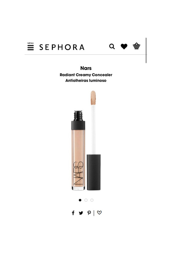 Producto NARS radiant concealer