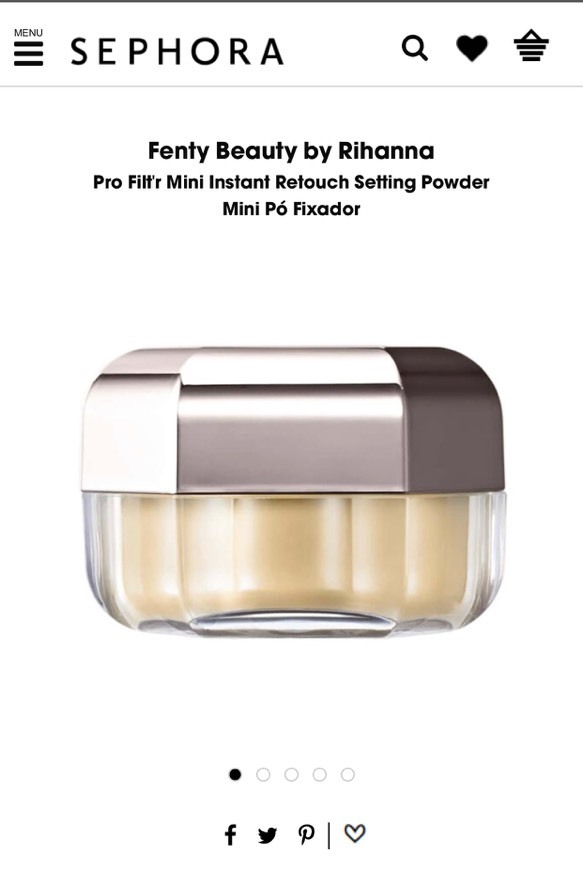 Producto Pó solto ultrafino Fenty Beauty 