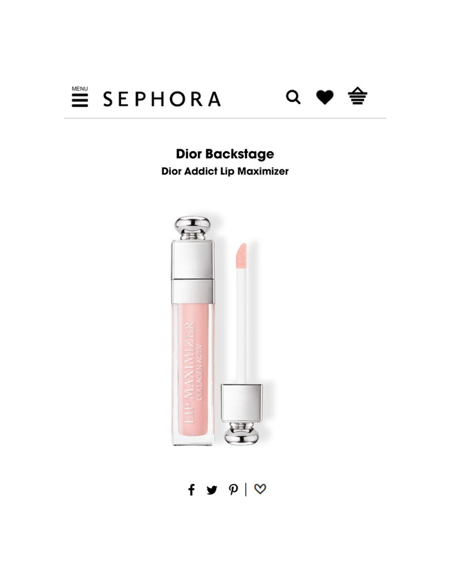 Social Lip maximizer Dior 