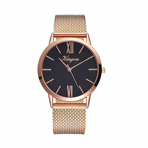 Moda SWJM Rose Gold Sliver Mesh Acero Inoxidable Relojes Dail Women Top Brand