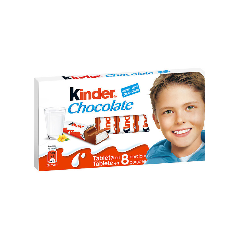 Producto Kinder Chocolate Barritas de Chocolate con Leche