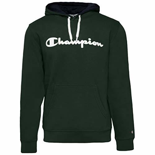 Fashion Champion Classic Logo para Hombre Sudadera, Negro