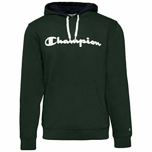 Champion Classic Logo para Hombre Sudadera, Negro