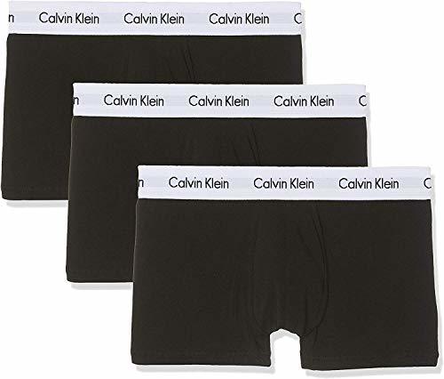 Moda Calvin Klein 3p Low Rise Trunk Bóxer, Schwarz