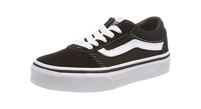 Fashion Vans Ward Suede/Canvas, Zapatillas Unisex Niños, Negro