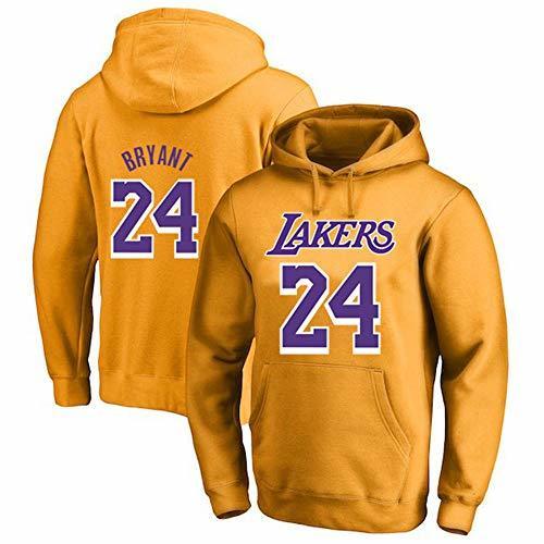 Social Sudadera con Capucha De Baloncesto para Hombre NBA Lakers 24# Kobe Bryant