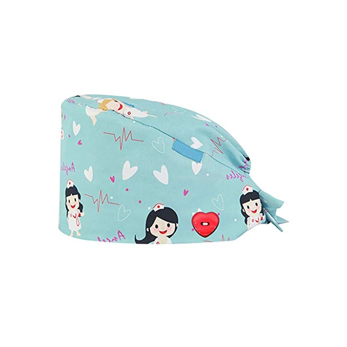 Producto riou Gorro Quirúrgico Flor Corbata Algodón Gorro de Cirugía Ajustable Médico Enfermera Gorro Quirofano Reutilizable para Pelo Largo Corto Gorro de Trabajo