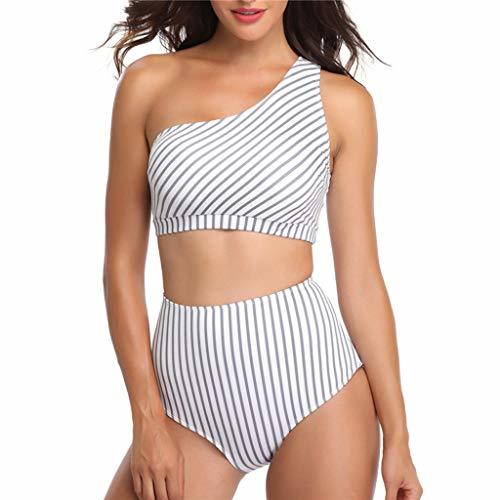 Fashion ALIKEEY Mujer Casual Lady Stripe Traje De Baño Bañado Bañador Acolchado Más