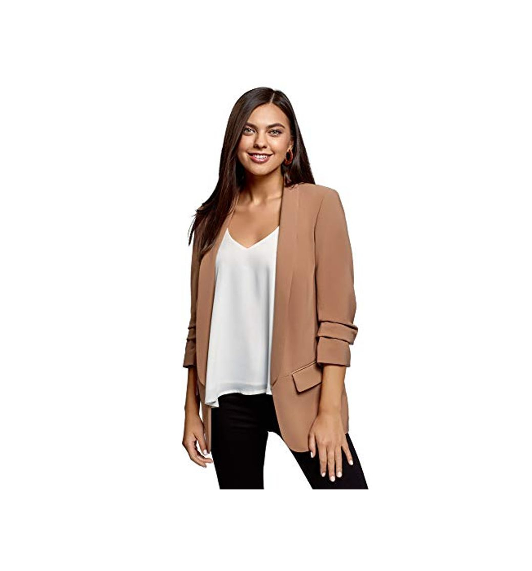 Social oodji Ultra Mujer Chaqueta con Mangas 3